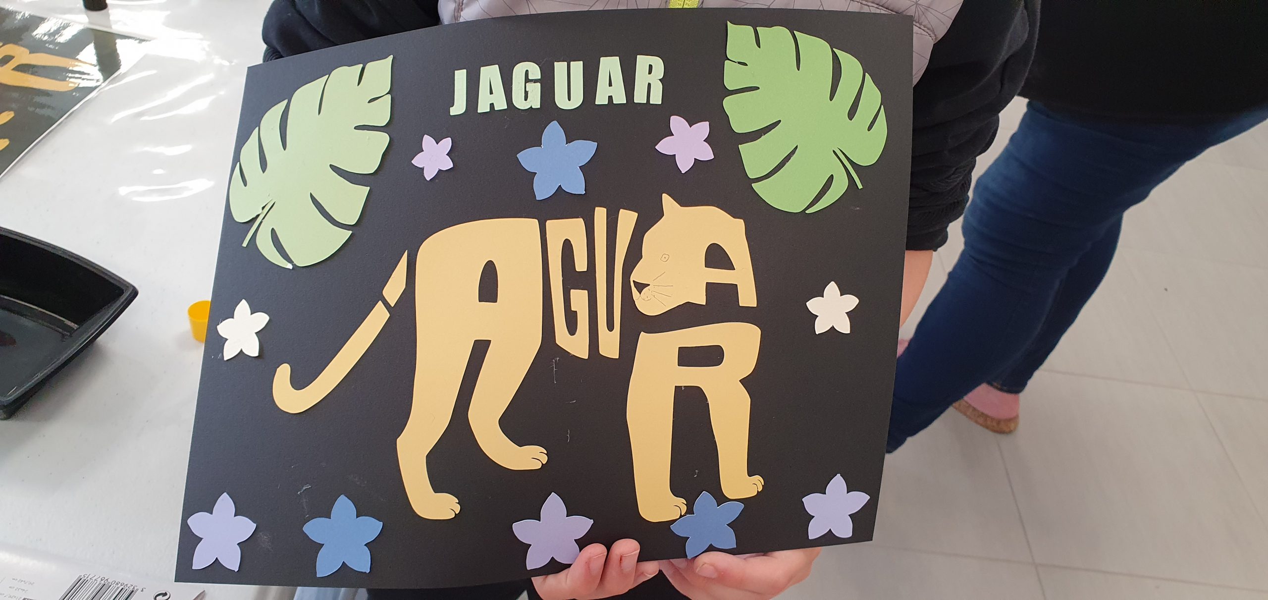 Atelier collage calligrammes "Animaux de la jungle" avec Céline LAMOUR-CROCHET